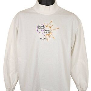 Vintage International Womens Conference T Shirt Mens Size Large White 90s 1999